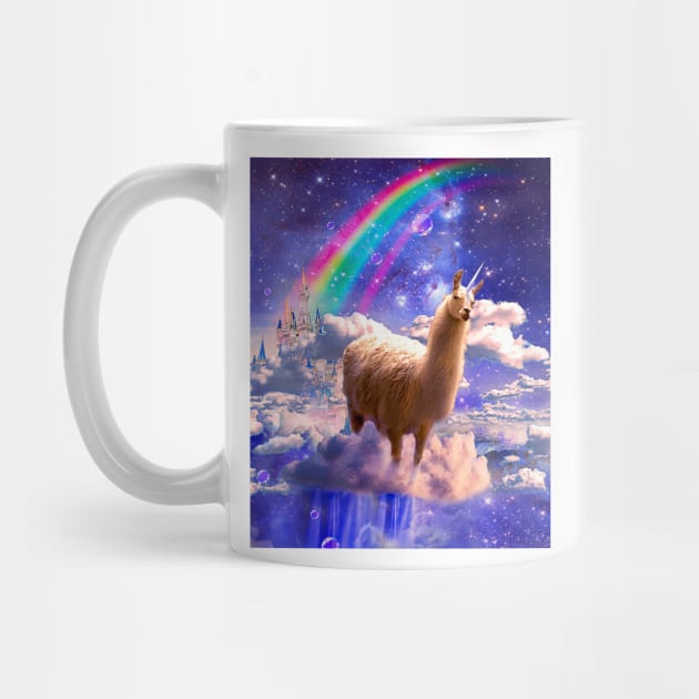 Rainbow Llama Unicorn - Llamacorn by Random Galaxy